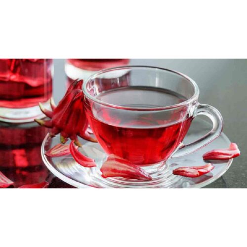 Pha trà với bông atiso đỏ khô
