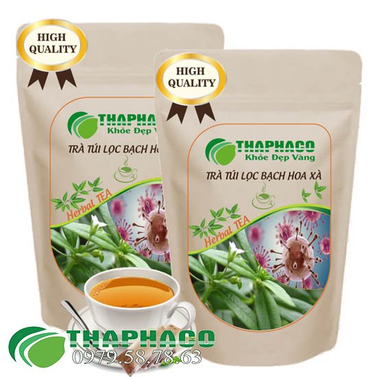 Công dụng của trà túi lọc bạch hoa xà thiệt thảo Thaphaco