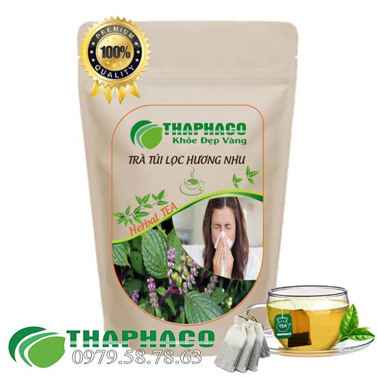 Công dụng của trà túi lọc lá hương nhu Thaphaco