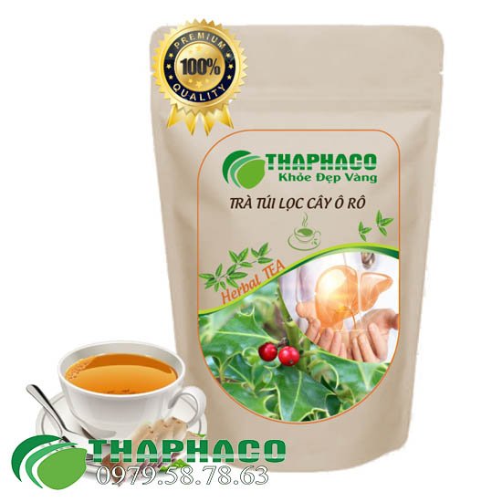 Công dụng của trà túi lọc ô rô mát gan Thaphaco