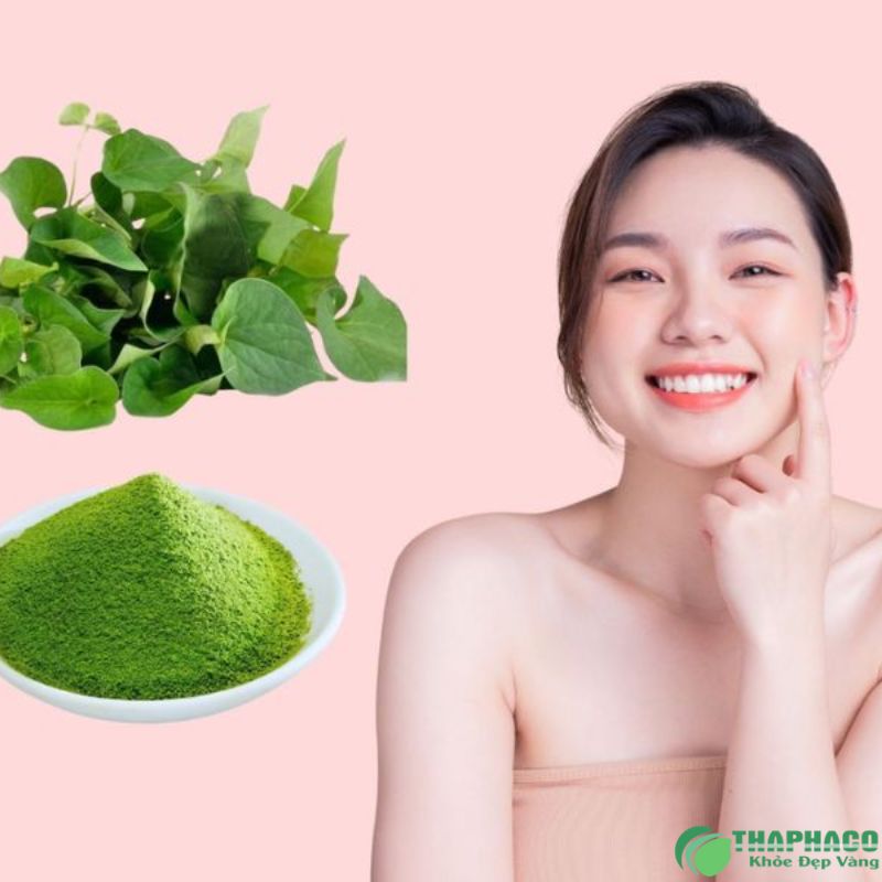 Bột rau diếp cá giúp làm đẹp da