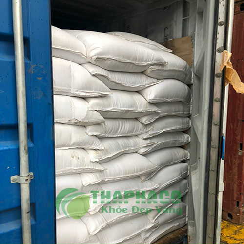 Tinh bột bắp được đóng gói và chuẩn bị xuất khẩu