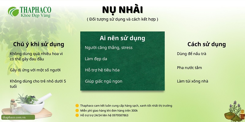 Lưu ý khi dùng nụ nhài tại HCM