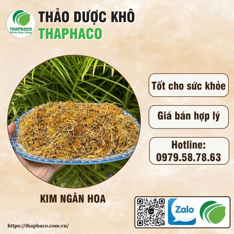 Kim ngân hoa sấy khô