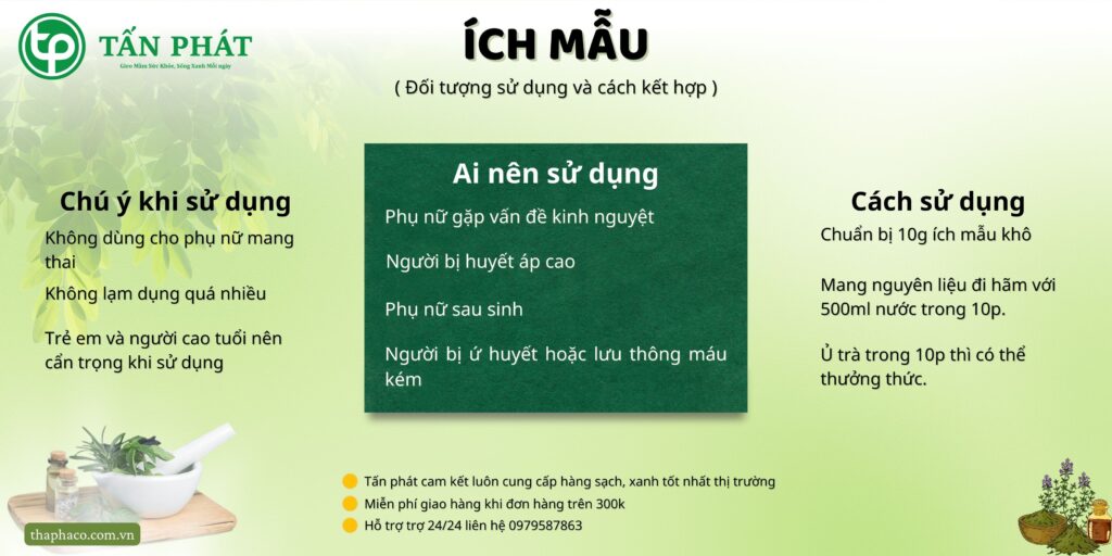 Cách sử dụng ích mẫu tại TP.HCM