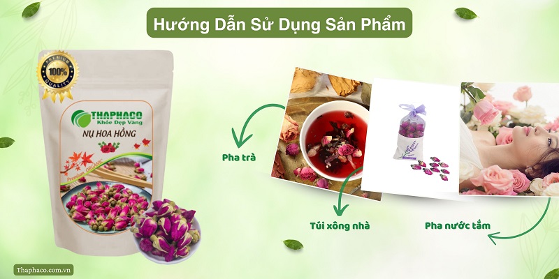 Sử dụng nụ hồng tại nhà đúng cách