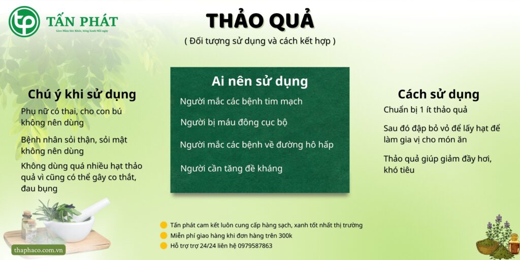 Cách sử dụng thảo quả tại TP.HCM