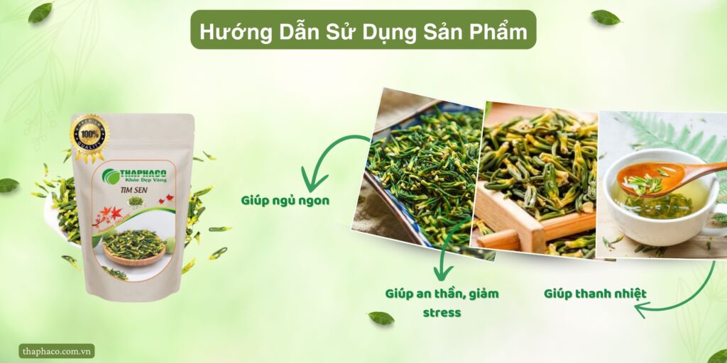 Hướng dẫn pha trà tim sen tại TP.HCM