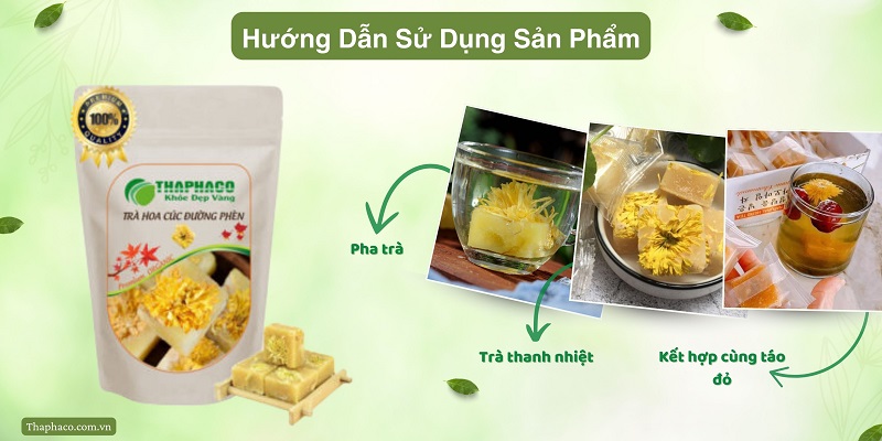 Hướng dẫn dùng trà hoa cúc đường phèn tại HCM