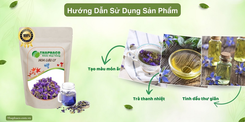 Sử dụng hoa lưu ly tại HCM