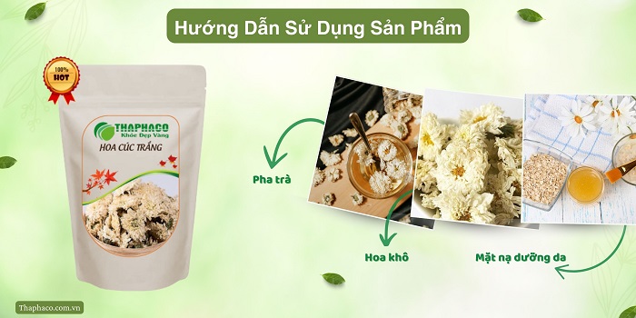 Hướng dẫn sử dụng hoa cúc trắng tại HCM