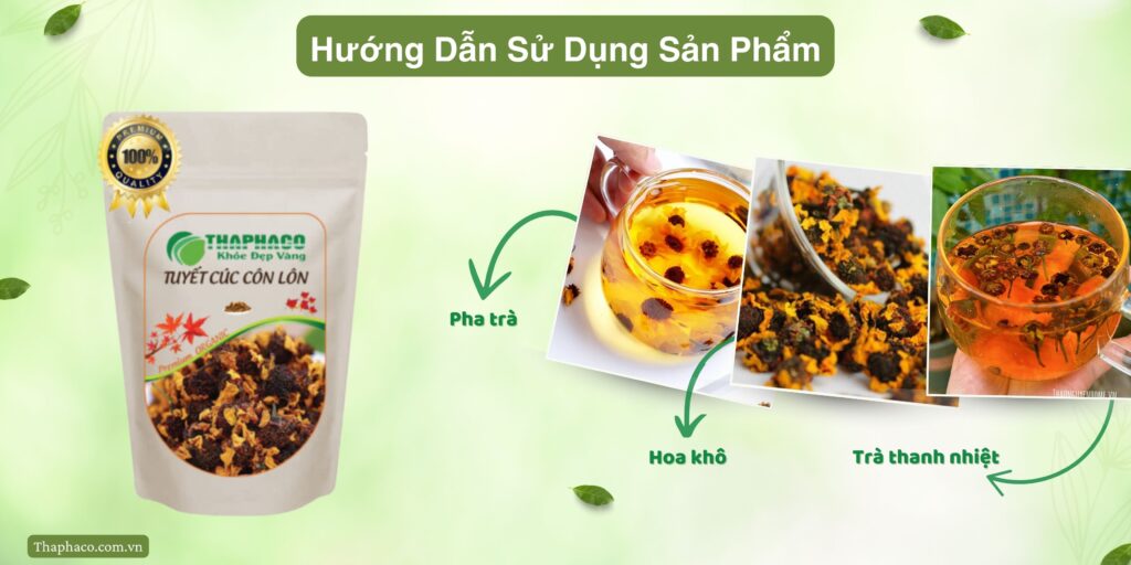 Sử dụng tuyết cúc côn lôn như thế nào