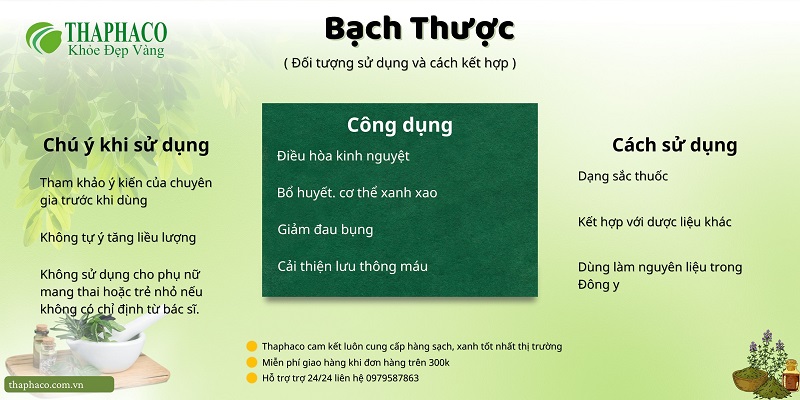 Lưu ý khi dùng bạch thược