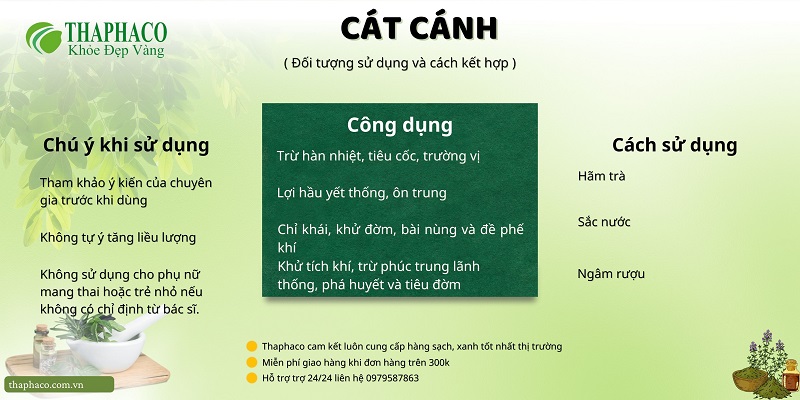 Lưu ý khi dùng cát cánh 