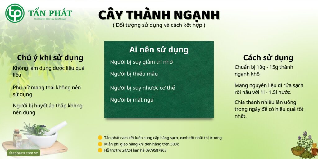 Cách sử dụng cây thành ngạnh tại TP.HCM