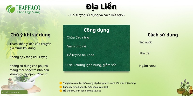 Lưu ý khi sử dụng địa liền tại nhà