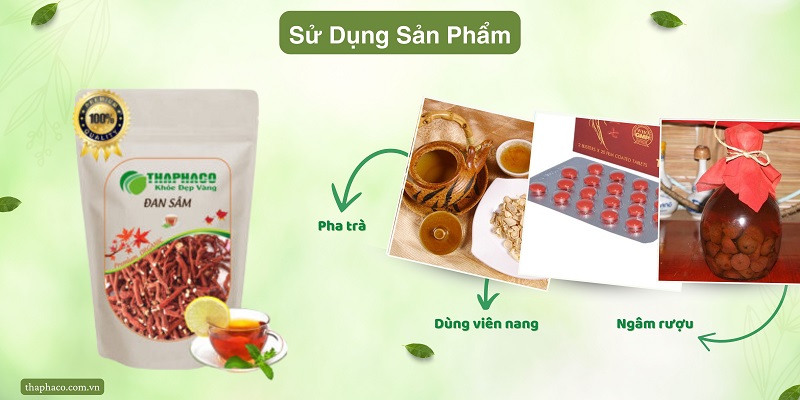 Sử dụng đan sâm như thế nào