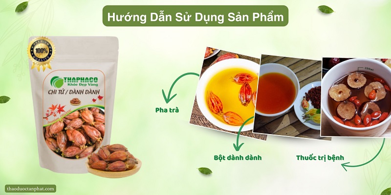 Sử dụng dành dành/chi tử như thế nào?