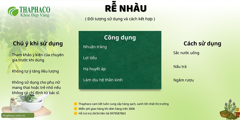 Lưu ý khi dùng rễ nhàu tại nhà