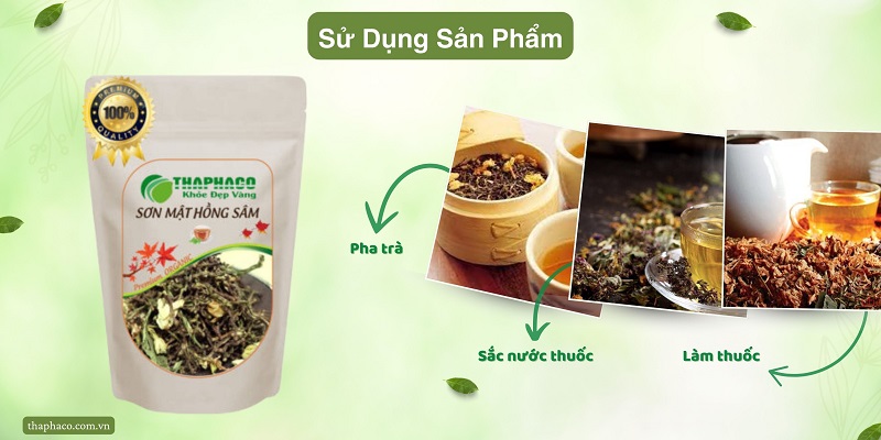 Cách dùng sơn mật hồng sâm