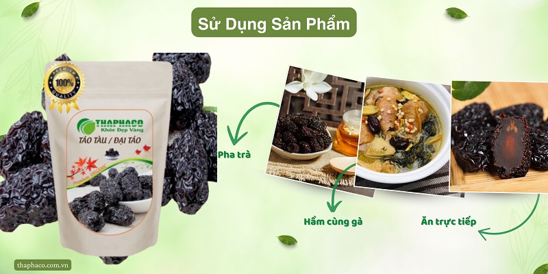 Cách sử dụng táo tàu tại nhà