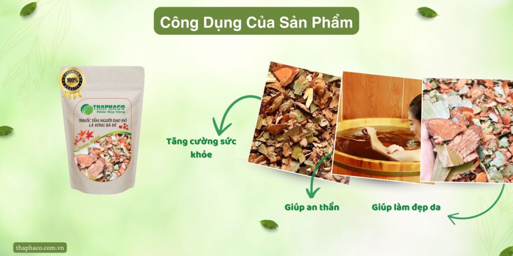 Công dụng của thuốc tắm người Dao đỏ tại TP.HCM