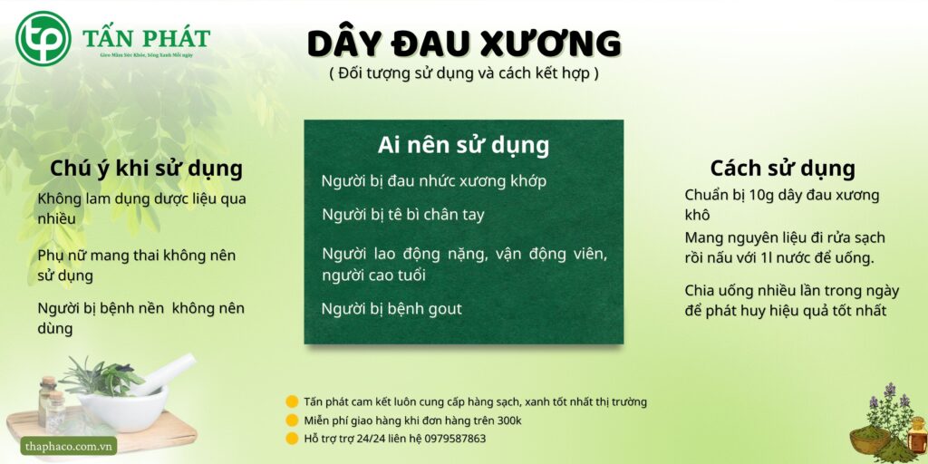 Cách sử dụng dây đau xương tại TP.HCM