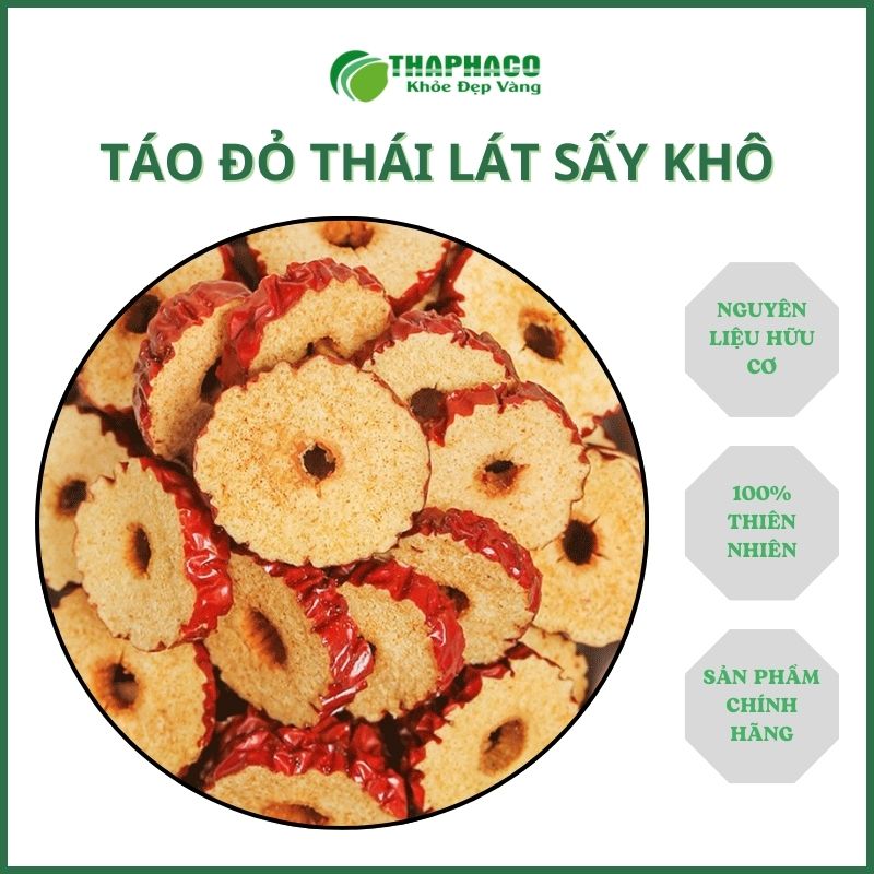 Sản phẩm táo đỏ thái lát khô tại TP.HCM