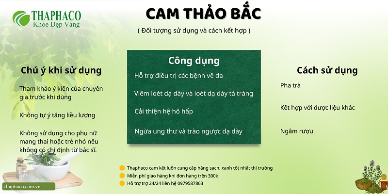 Lưu ý khi dùng cam thảo bắc