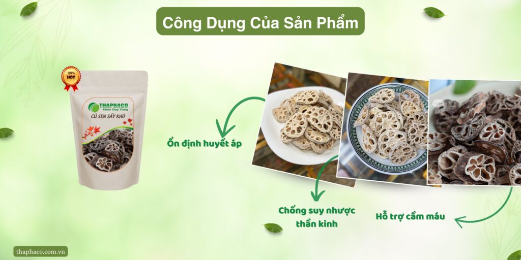 Công dụng của củ sen khô tại TP.HCM