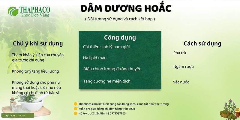 Lưu ý khi dùng dâm dương hoắc