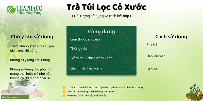 Lưu ý khi dùng trà cỏ xước