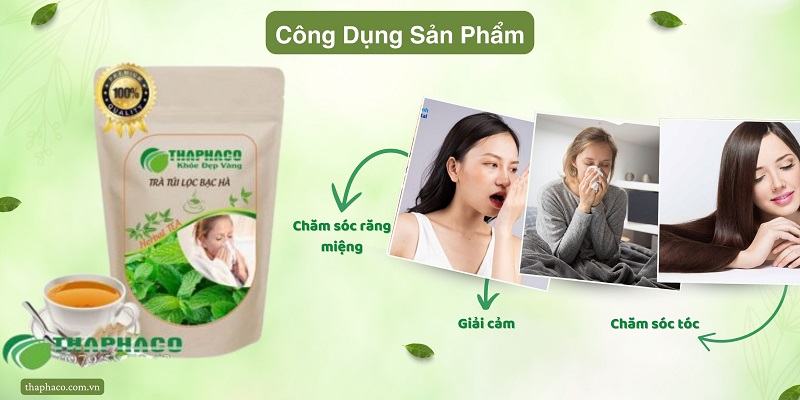 Công dụng của trà bạc hà đối với sức khỏe