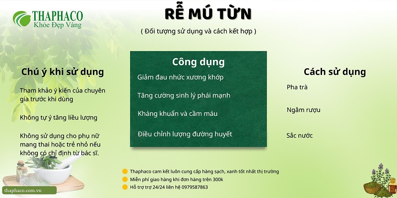 Lưu ý khi dùng rễ mú từn