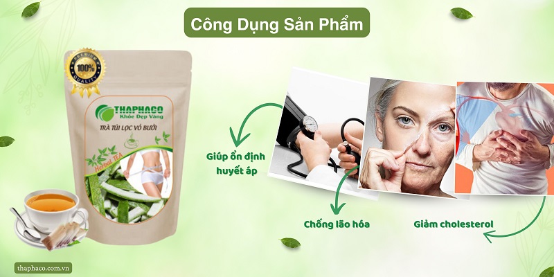 Công dụng của trà vỏ bưởi đối với sức khỏe