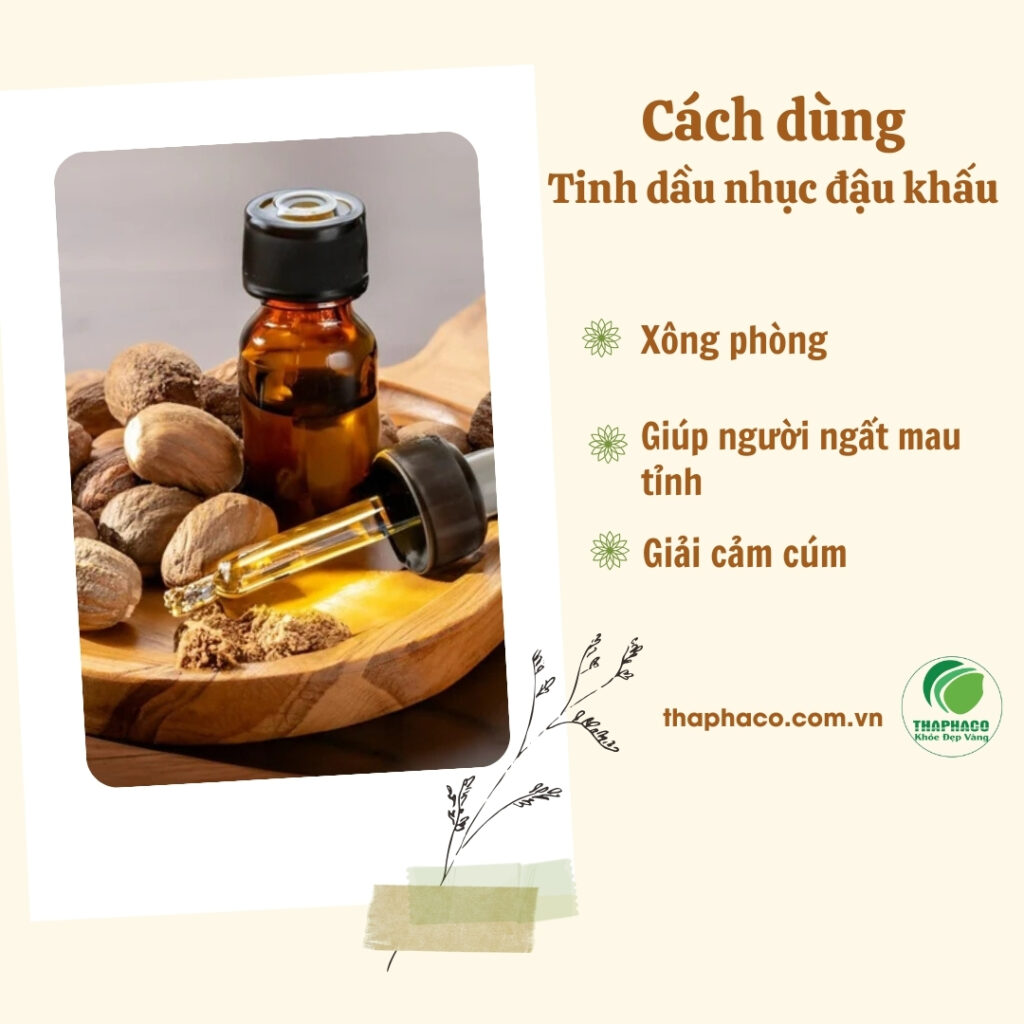 Cách dùng tinh dầu nhục đậu khấu tại TP.HCM