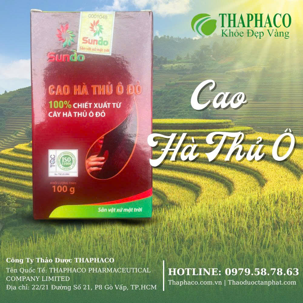 Cao hà thủ ô mẫu mới THAPHACO