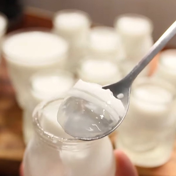 Thành phẩm rau câu cho ra mềm mịn, thơm ngon