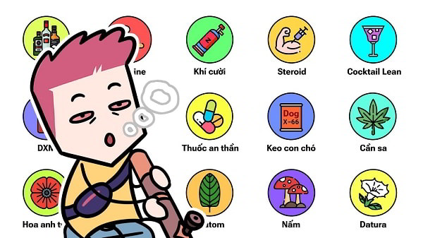 Chất kính thích có nhiều loại