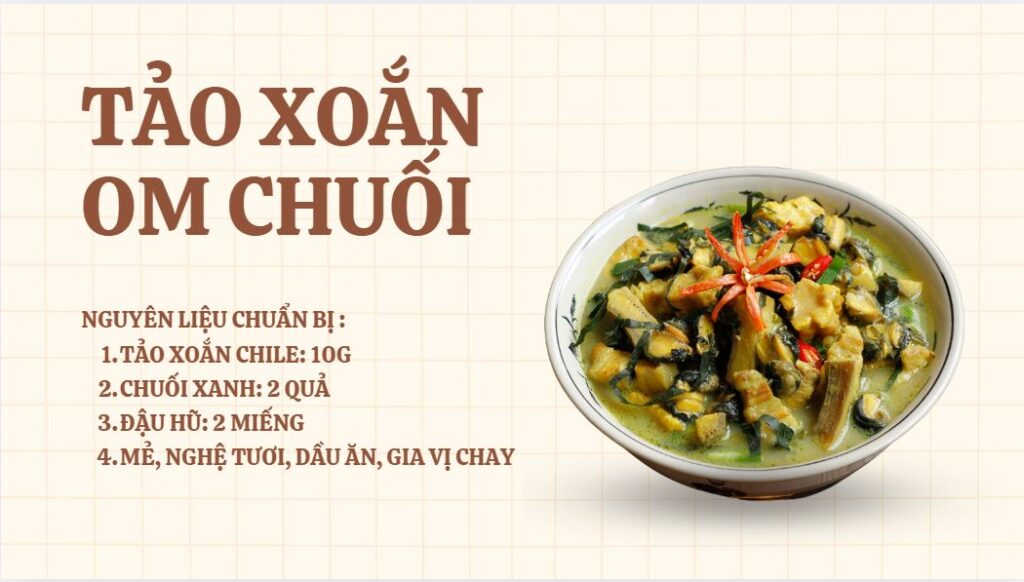 Món ngon từ tảo xoắn Chile