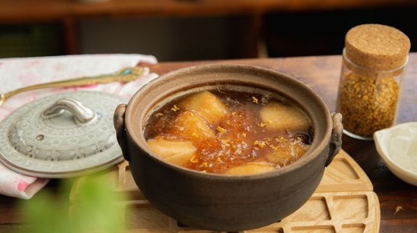 Dùng quế hoa trong ẩm thực