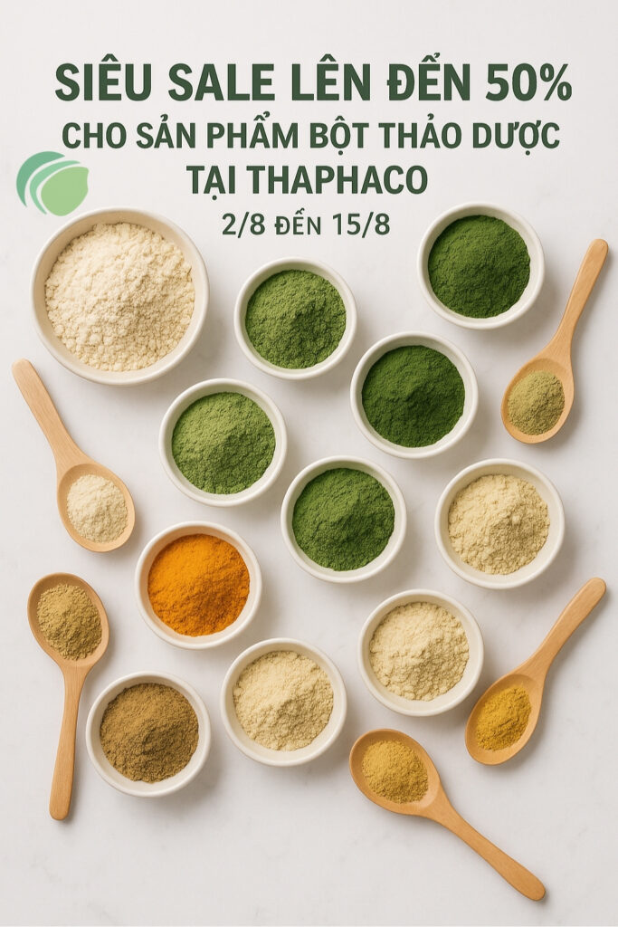 Siêu sale bột thảo dược thiên nhiên lên đến 50%