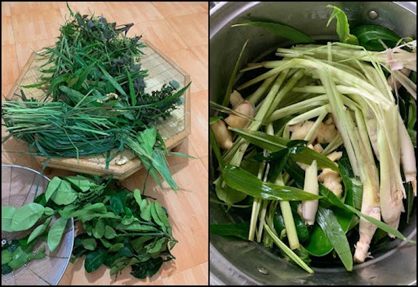 Thang thuốc xông cảm tươi