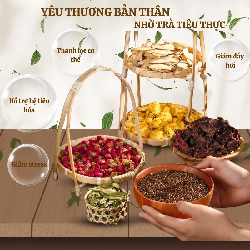 Sử dụng trà tiêu thực giảm cân