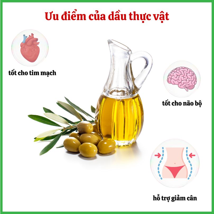 ưu điểm của dầu thực vật