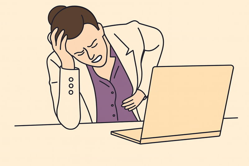 Dân văn phòng gặp tình trạng đầy hơi