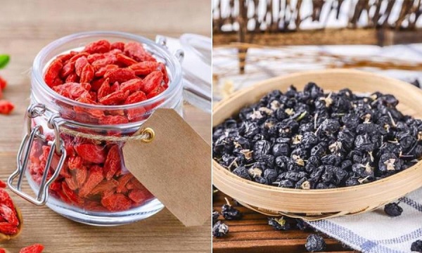 Hắc kỷ tử và kỷ tử đỏ