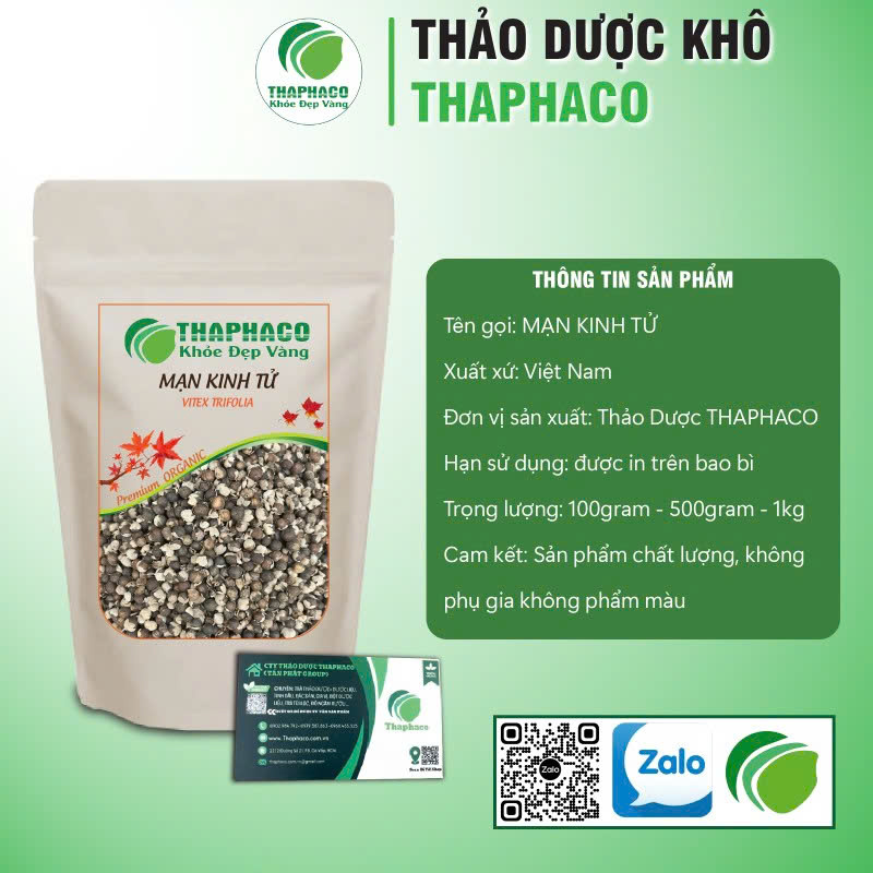 Tìm hiểu về mạn kinh tử sấy khô