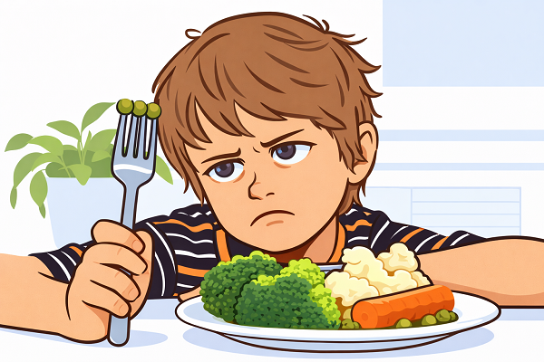Trẻ không ăn rau thiếu vitamin và khoáng chất