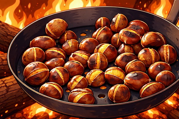 Nướng hạt dẻ để giảm cân